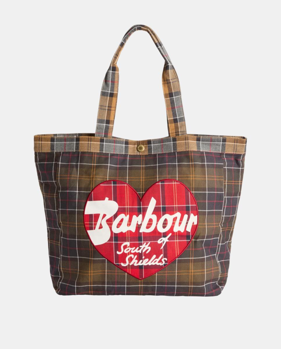 Bolso de hombro de tartan - Barbour - Marrón Marrón-1
