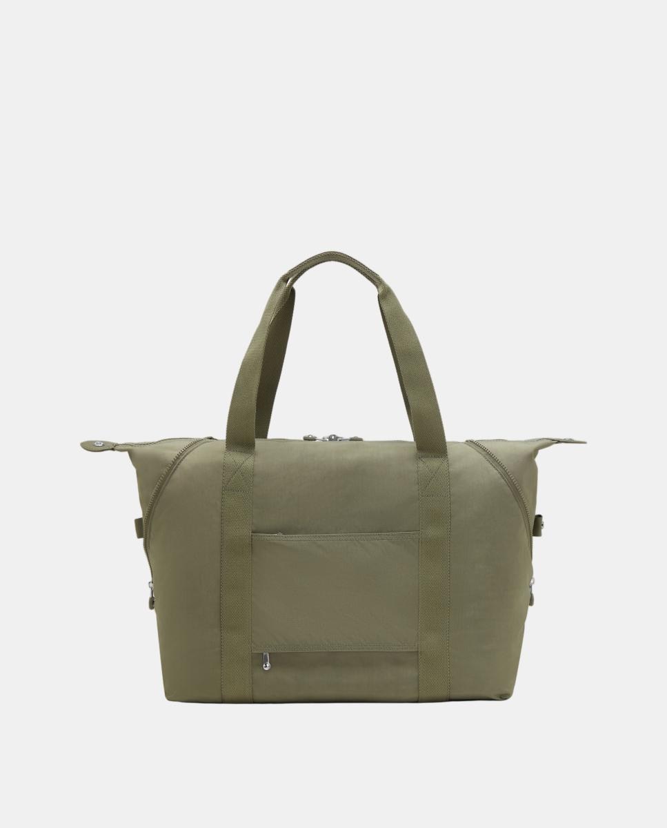 Mala Tipo Tote Média Multiusos com Fita para Trolley Verde-escuro-2
