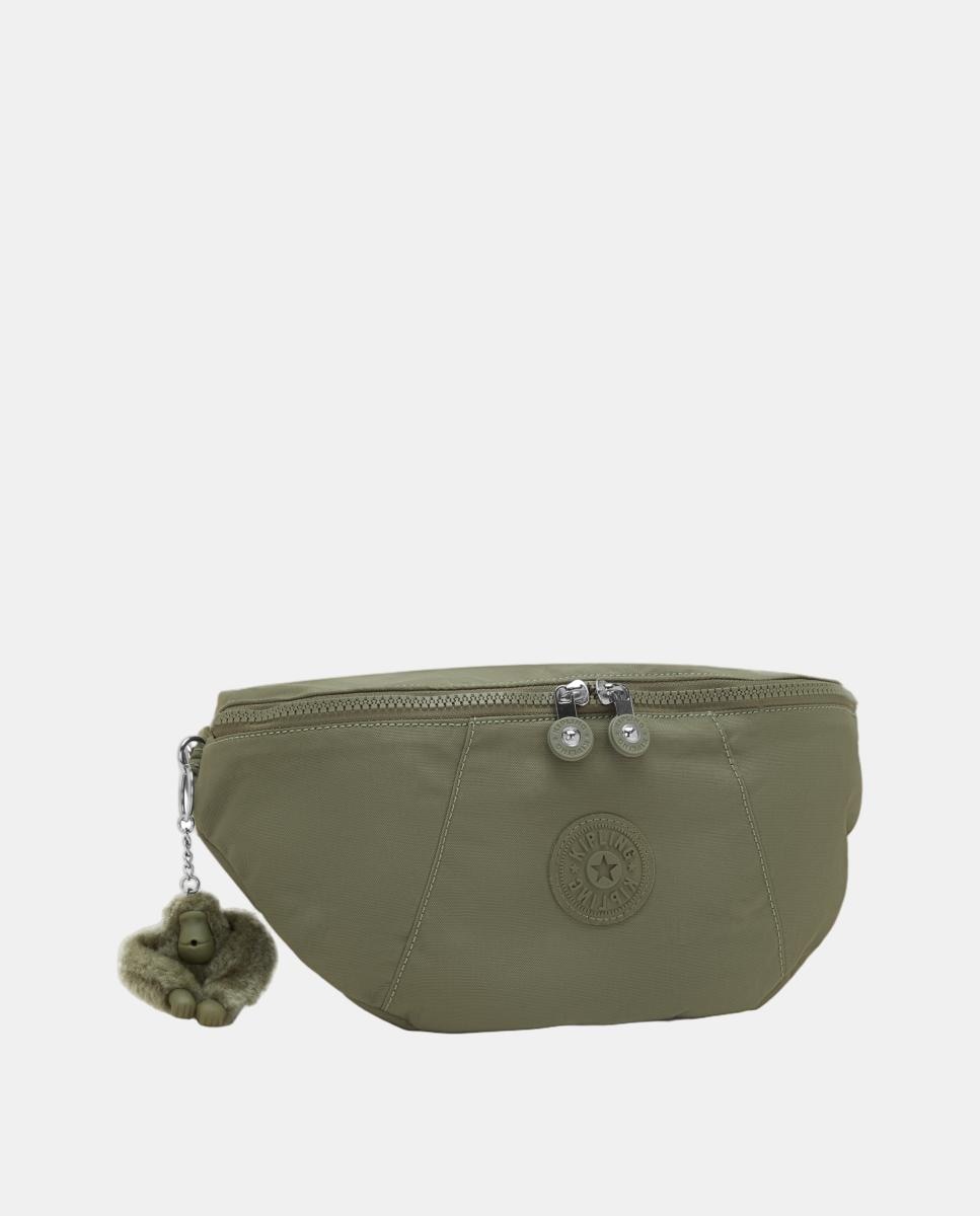 Bolsa de Cintura Média com Bolsos Organizadores Verde-escuro-4