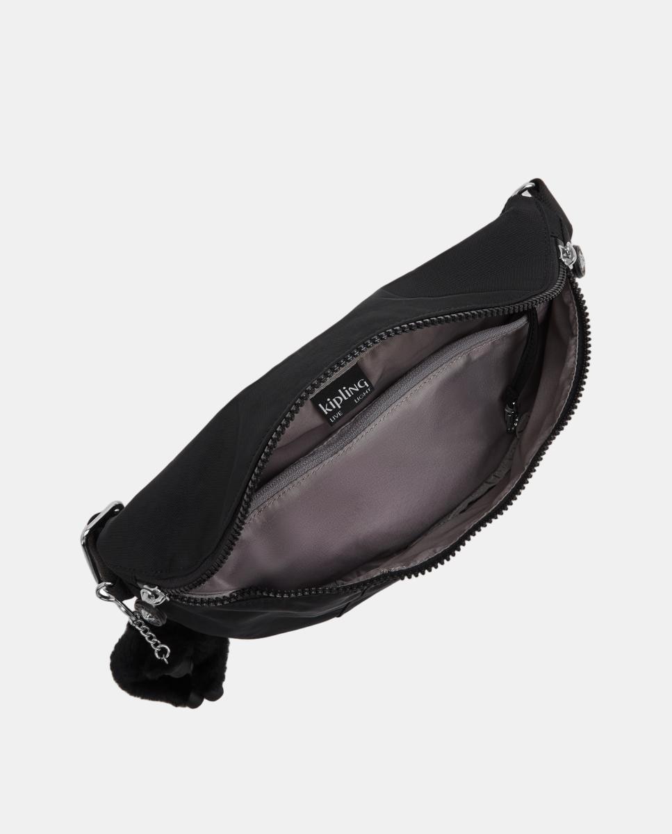 Bolsa de Cintura Média com Bolsos Organizadores Preto-3