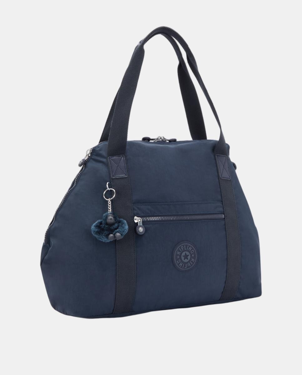 Mala Tipo Tote Média Multiusos com Fita para Trolley Azul-marinho-5