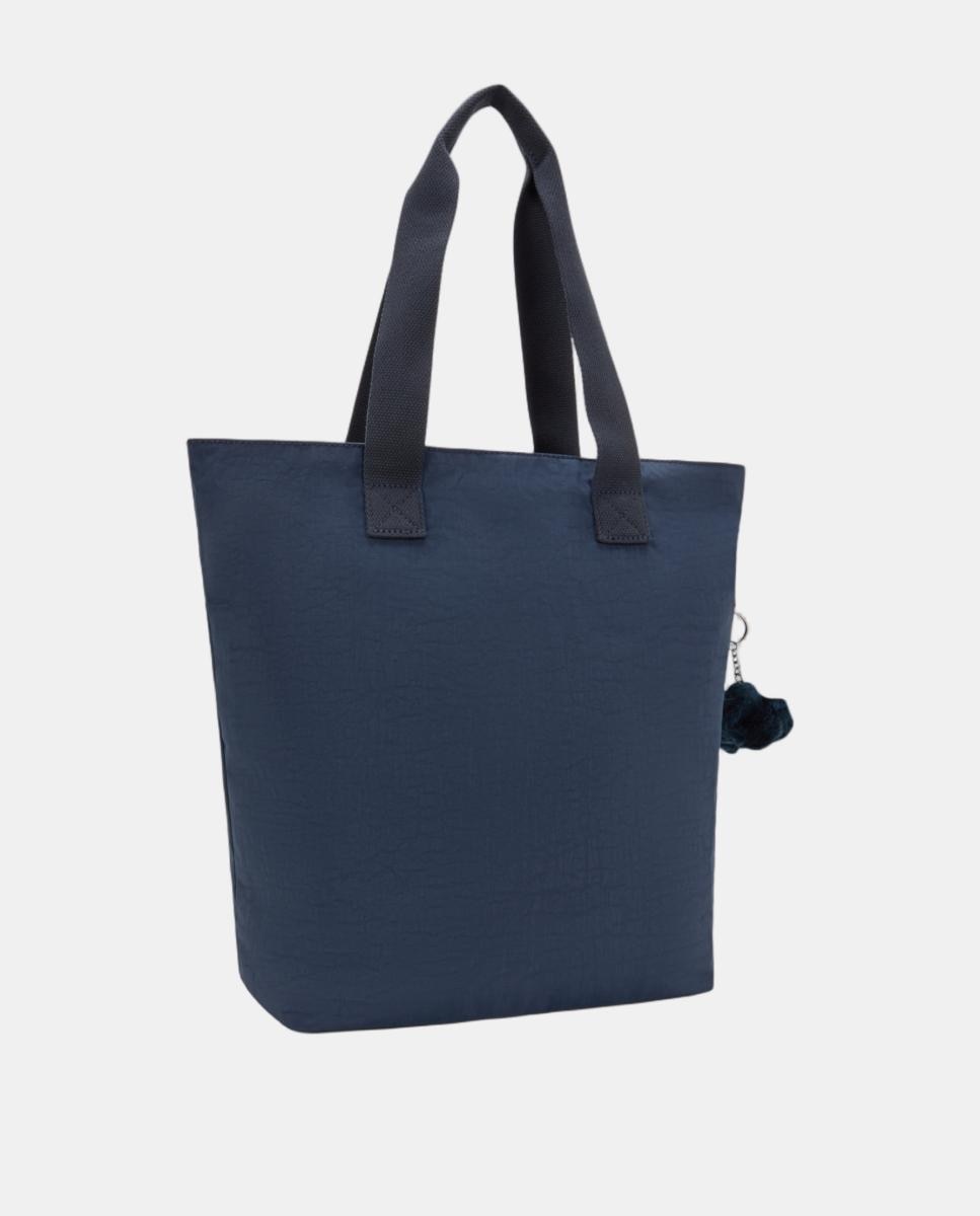 Mala Tipo Tote Grande com Compartimento para Portátil Azul-marinho-2