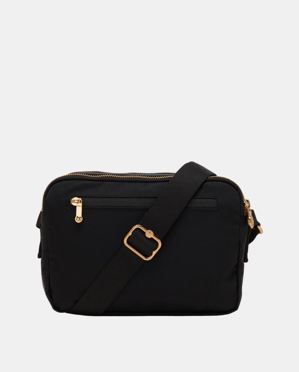 Mala a Tiracolo Média Versátil com Correia Ajustável Preto-2