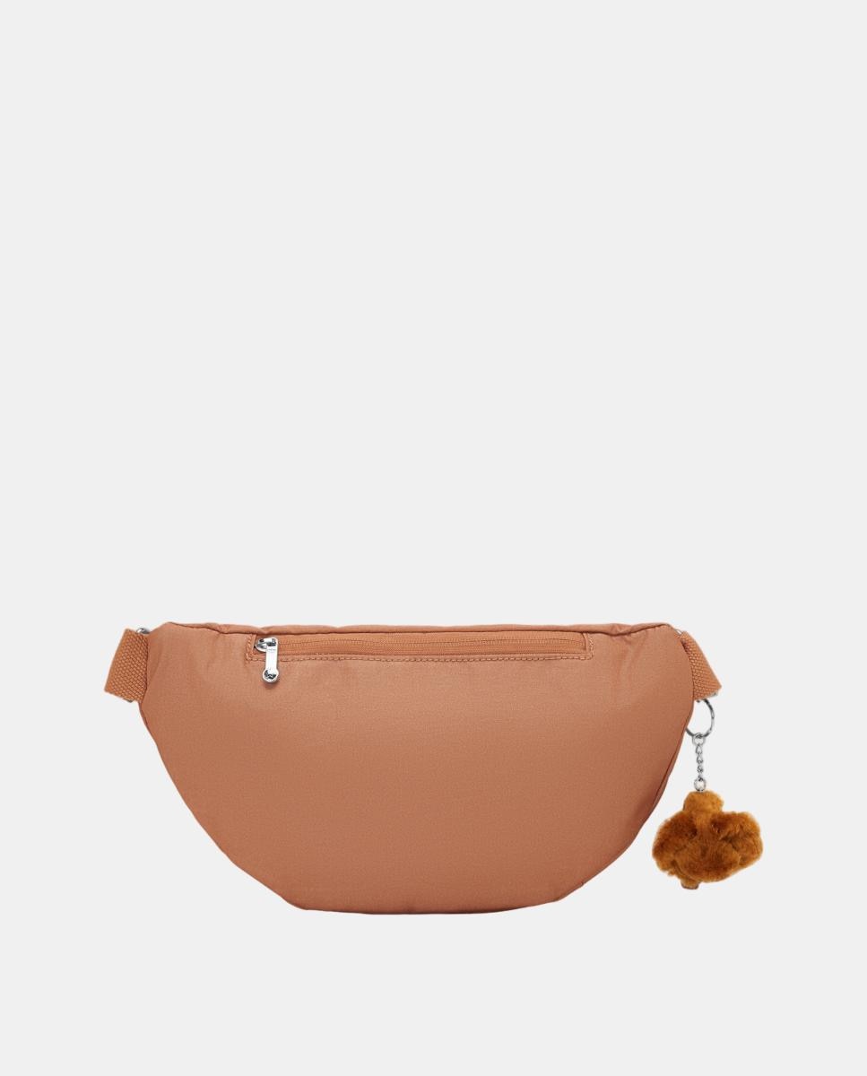 Bolsa de Cintura Média com Bolsos Organizadores Castanho-2