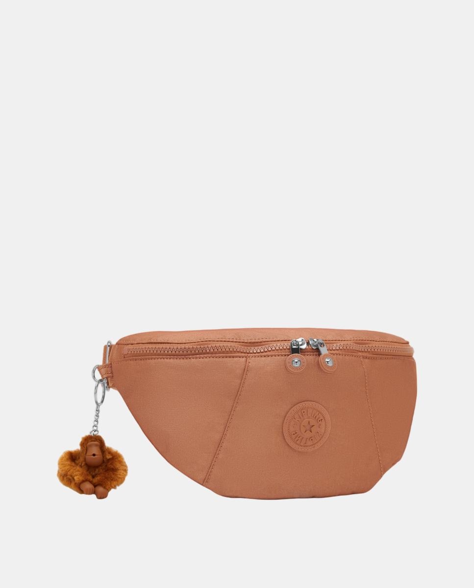 Bolsa de Cintura Média com Bolsos Organizadores Castanho-4