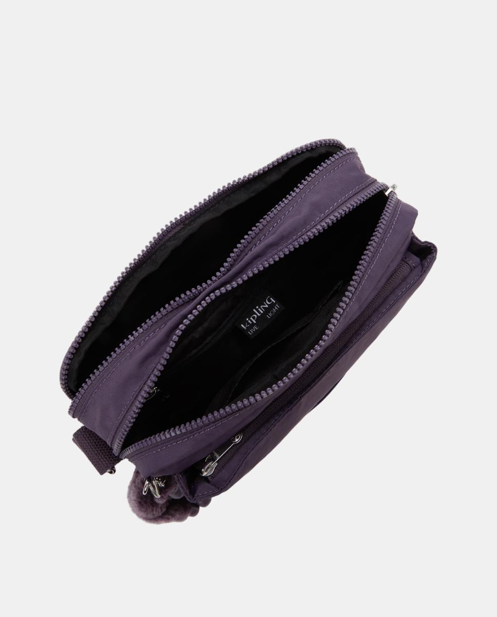 Mala a Tiracolo Média Versátil com Correia Ajustável Roxo-3