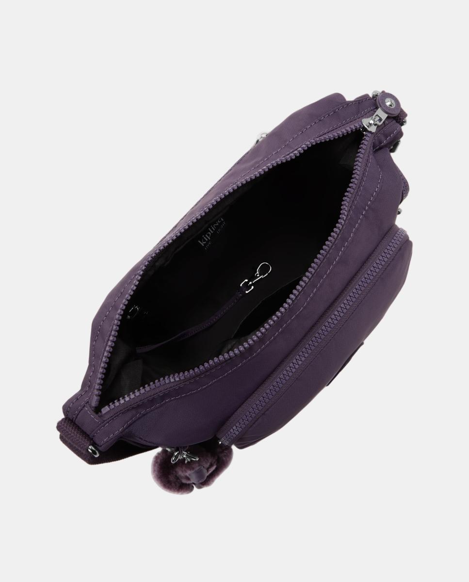 Mala a Tiracolo Média com Correias Ajustáveis Roxo-3