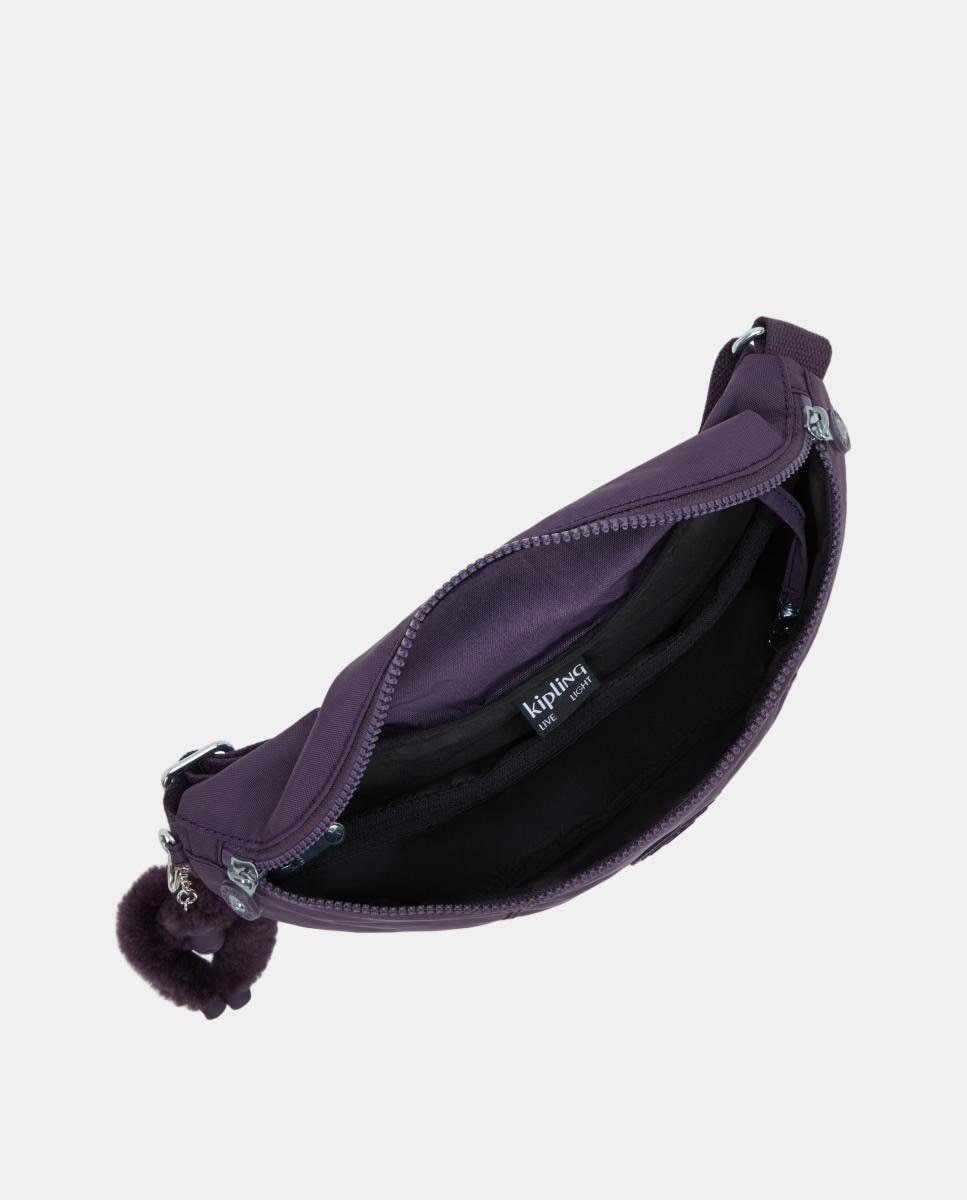 Bolsa de Cintura Média com Bolsos Organizadores Roxo-3