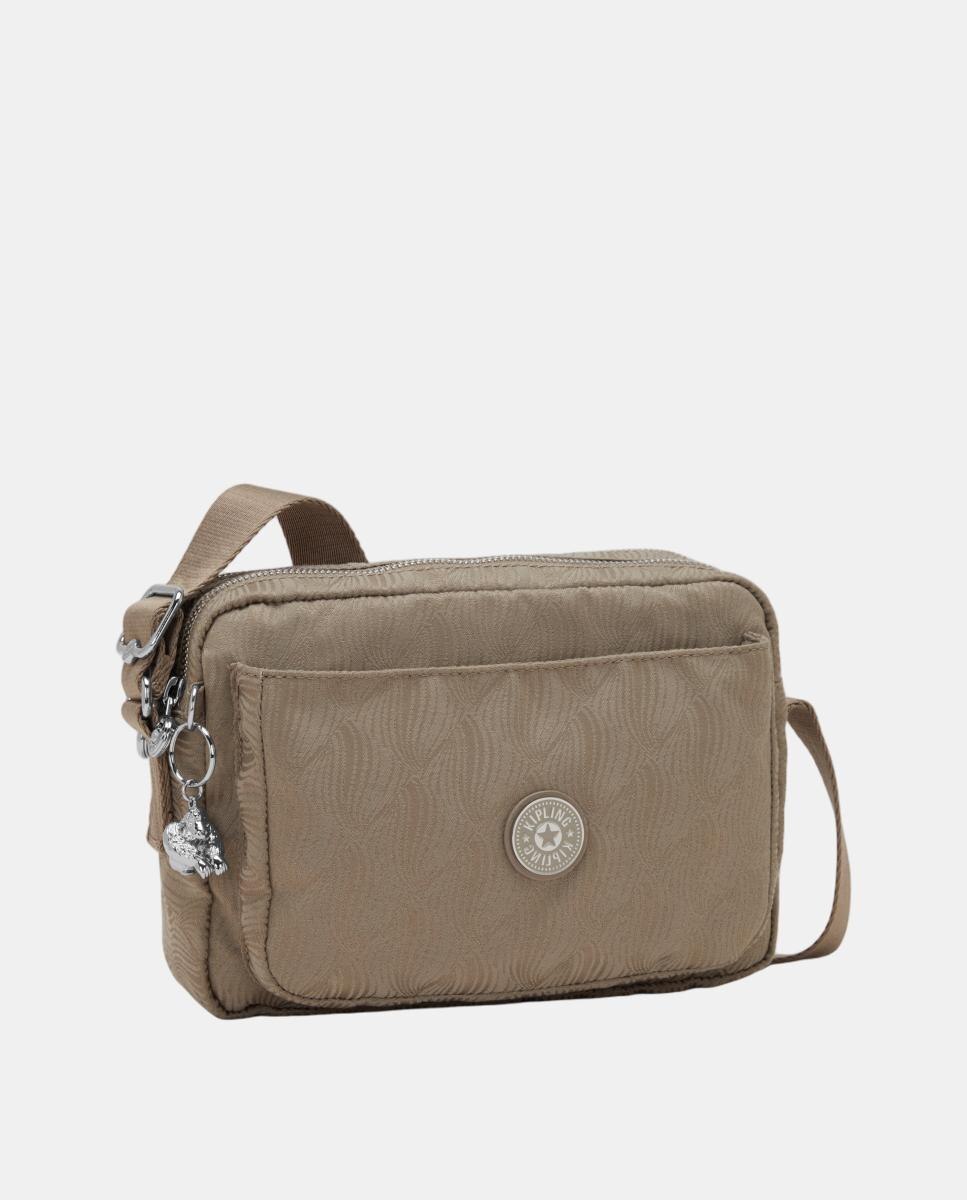 Mala a Tiracolo Média Versátil com Correia Ajustável Castanho-4