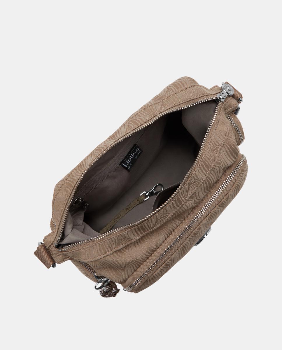 Mala a Tiracolo Média com Correias Ajustáveis Castanho-3