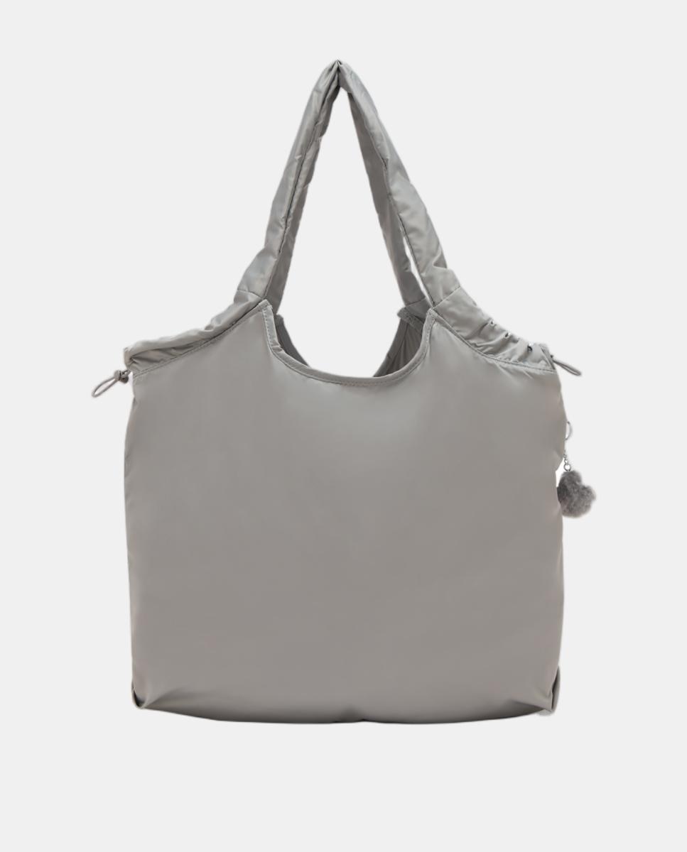Mala Tipo Tote Grande Cinzento-2