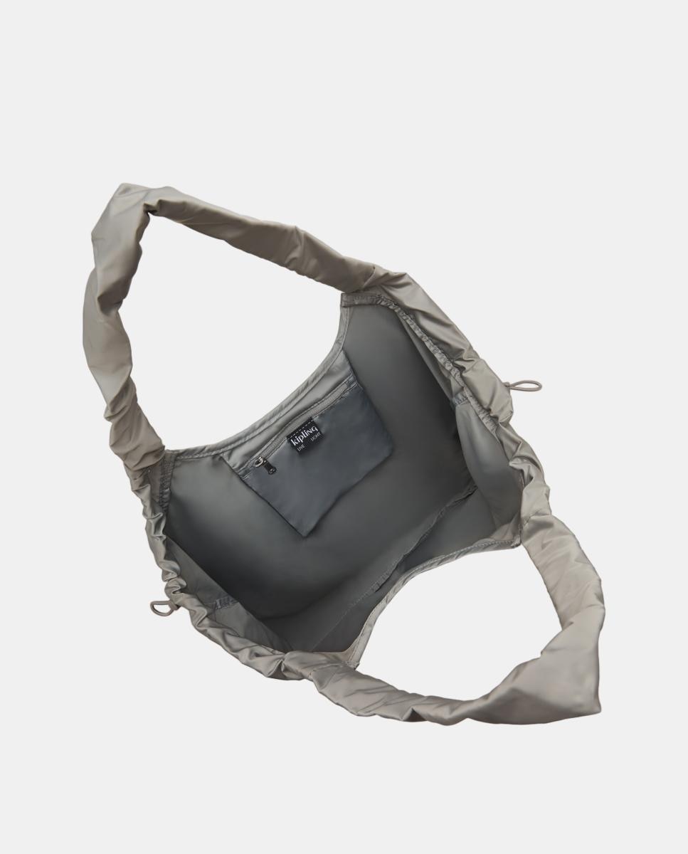 Mala Tipo Tote Grande Cinzento-3