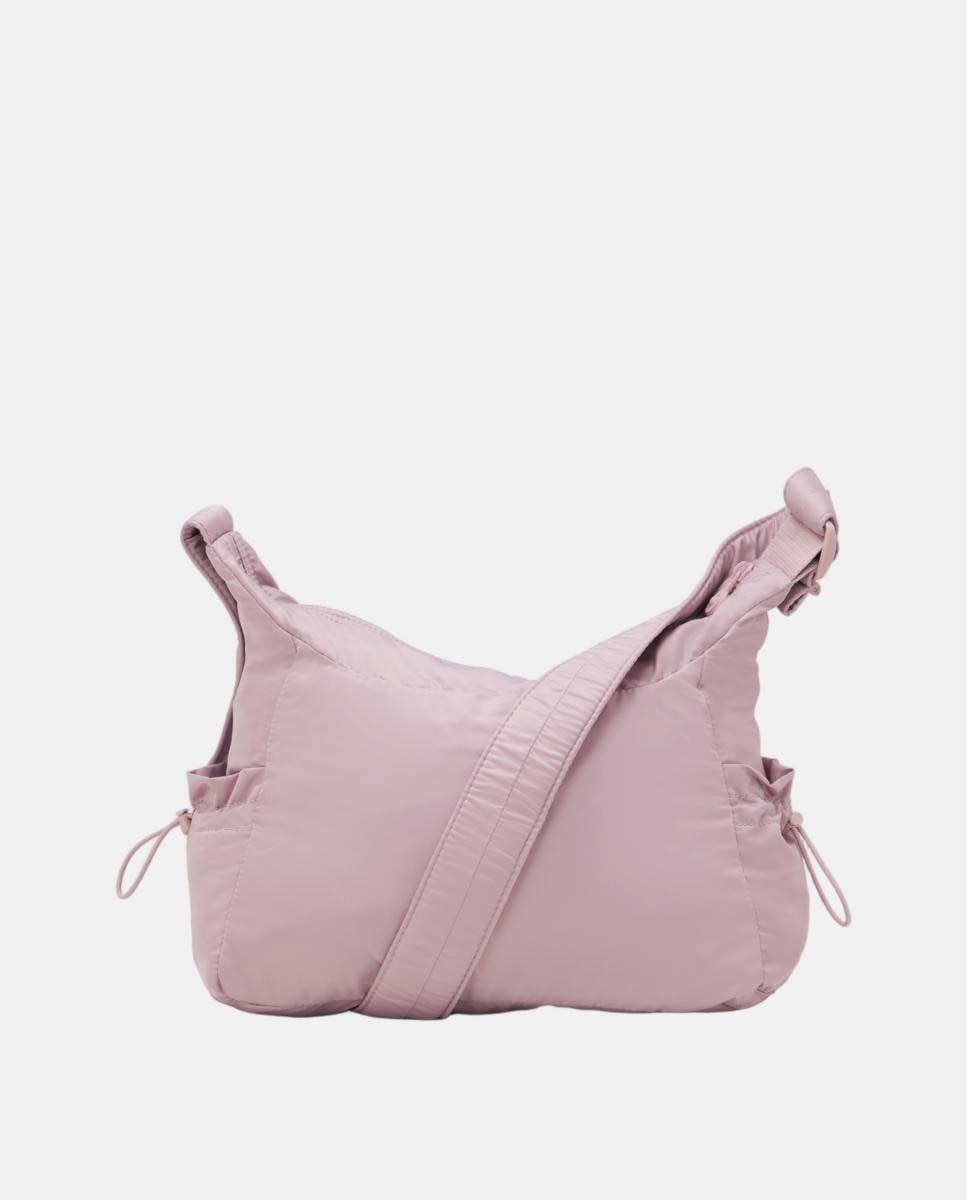 Mala a Tiracolo Média com Correias Ajustáveis Rosa-2