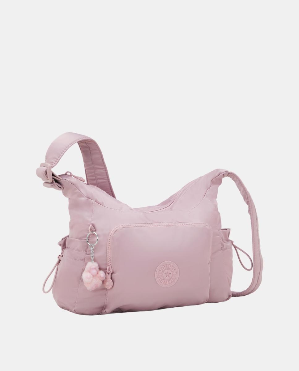 Mala a Tiracolo Média com Correias Ajustáveis Rosa-4