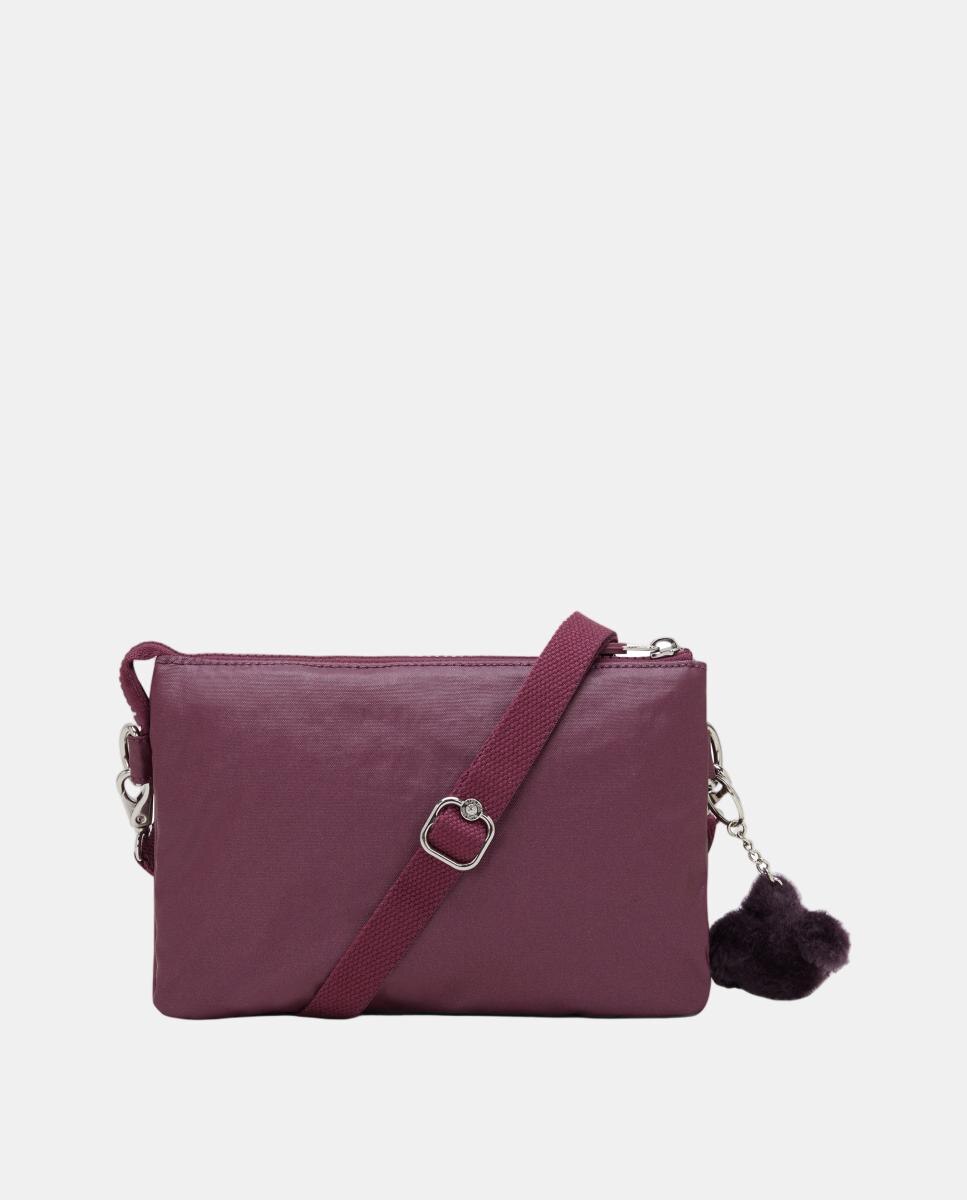 Mala a Tiracolo Pequena com Vários Compartimentos Roxo-2