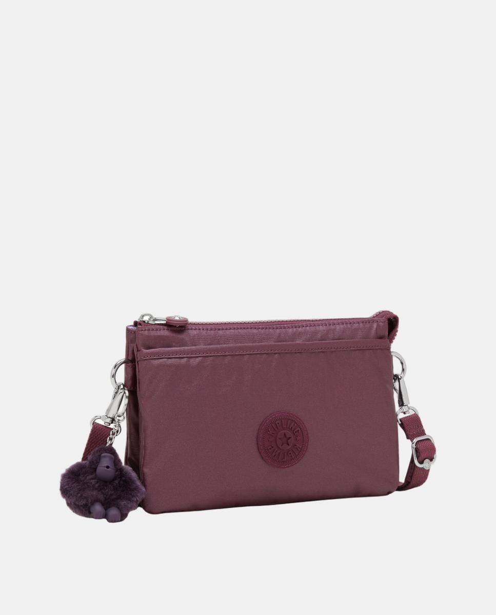 Mala a Tiracolo Pequena com Vários Compartimentos Roxo-4
