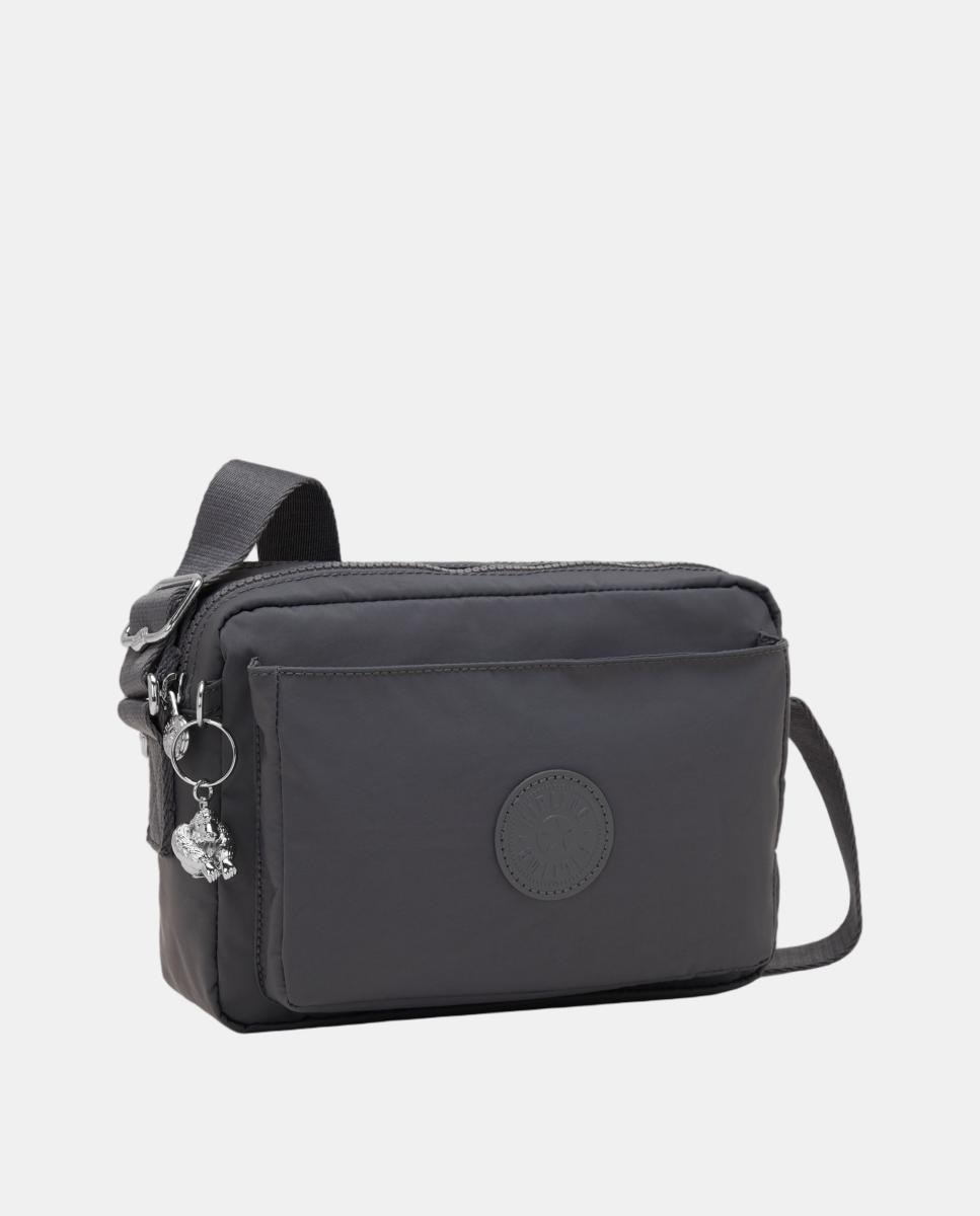 Bandolera mediana versátil con correa ajustable - Kipling - Gris oscuro Gris oscuro-4