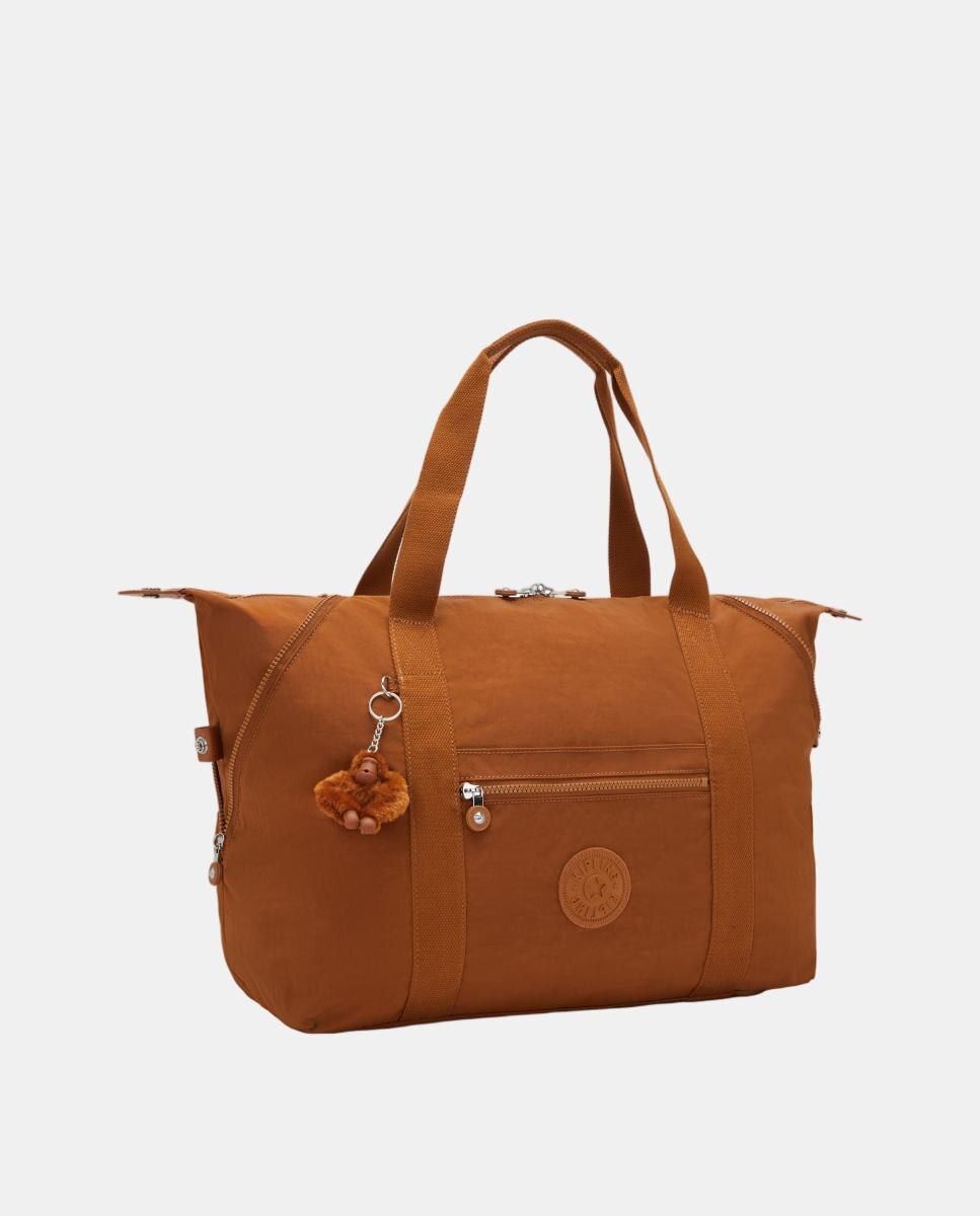 Mala Tipo Tote Média Multiusos com Fita para Trolley Castanho-4