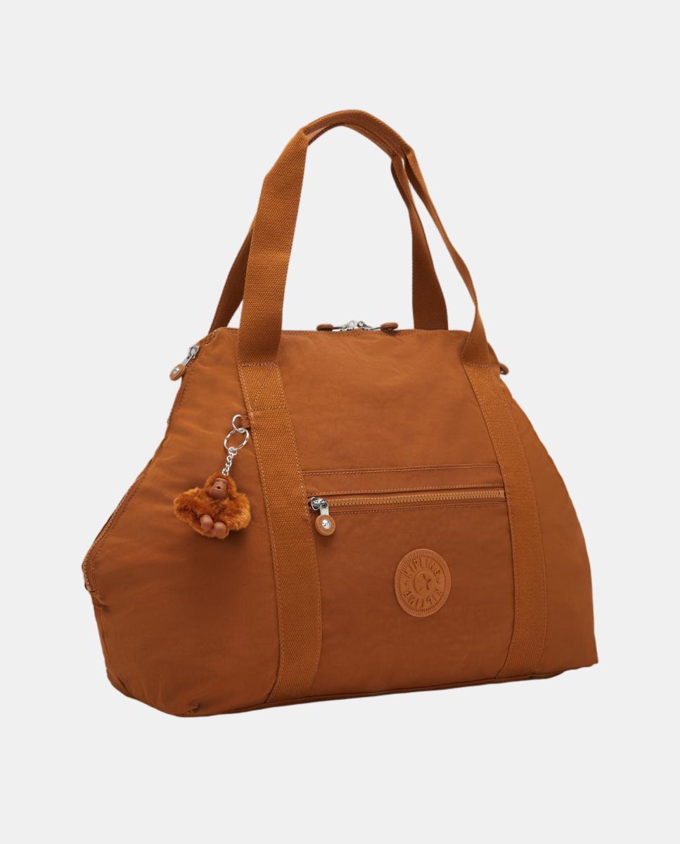 Mala Tipo Tote Média Multiusos com Fita para Trolley Castanho-5