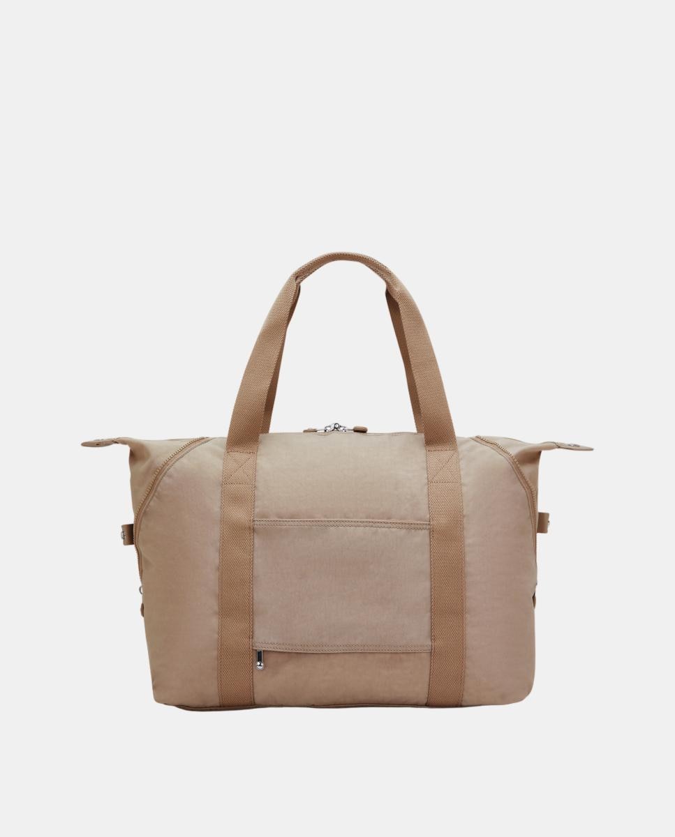 Mala Tipo Tote Média Multiusos com Fita para Trolley Bege-2