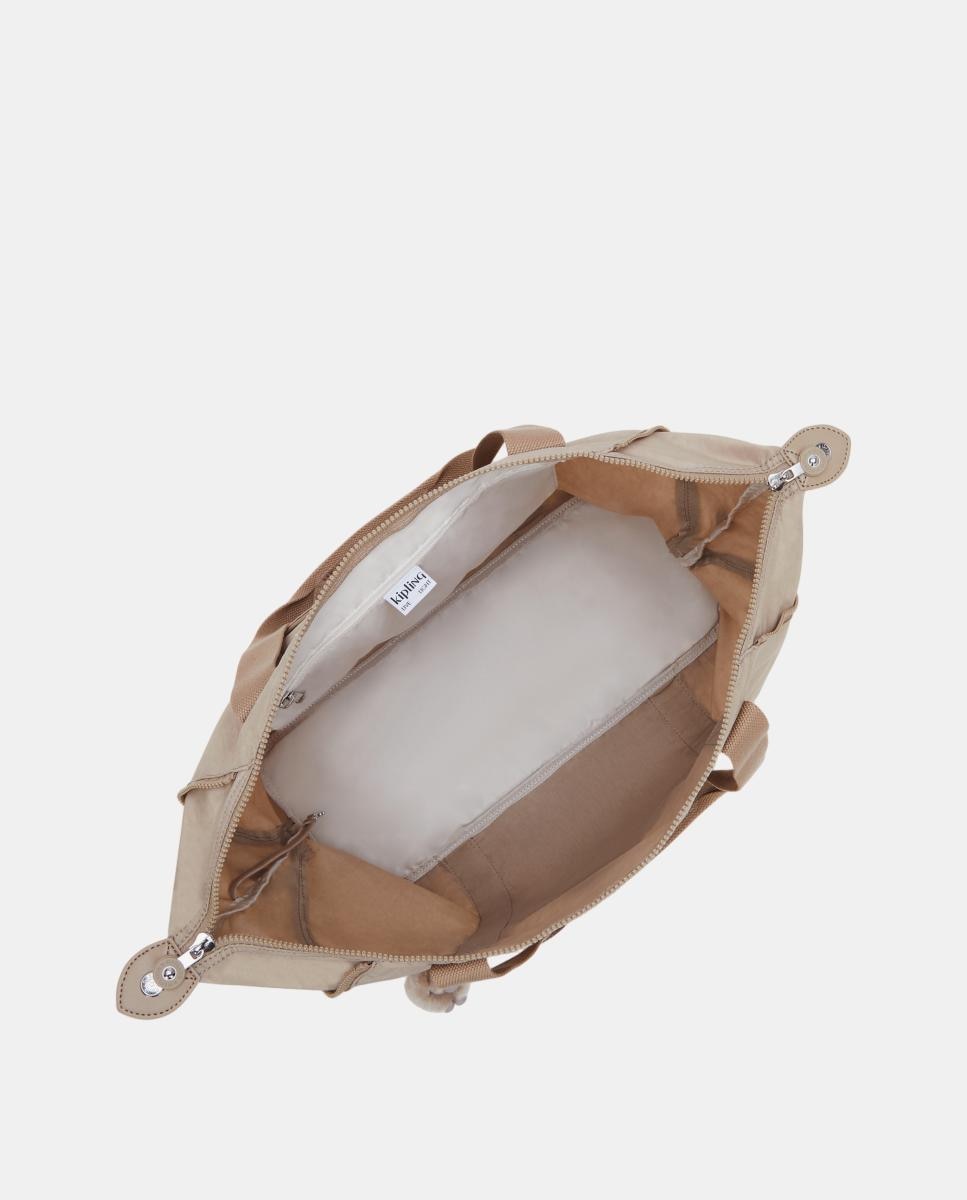 Mala Tipo Tote Média Multiusos com Fita para Trolley Bege-3