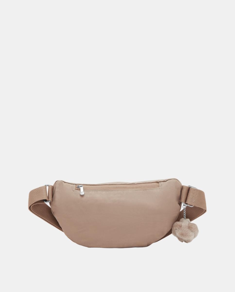 Bolsa de Cintura Média com Bolsos Organizadores Bege-2