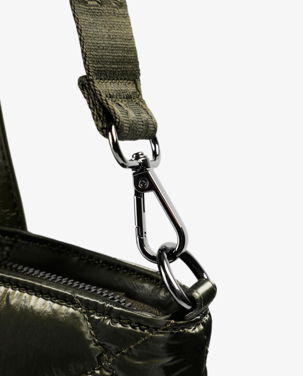 Mala shopper acolchoada Verde-militar-8