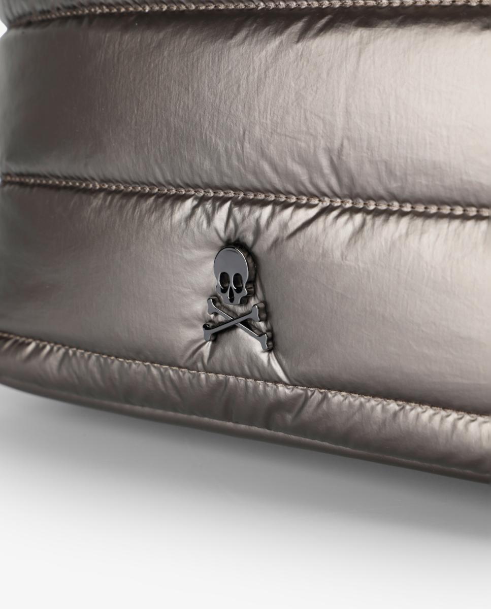 Bolso de hombro con solapa acolchada - Scalpers - Plata Plata-5