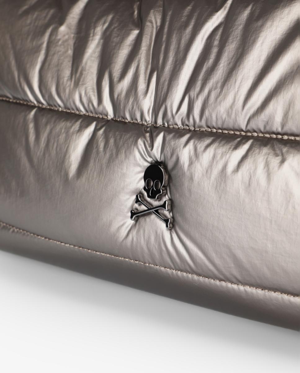 Bolso shopper acolchado - Scalpers - Plata Plata-4