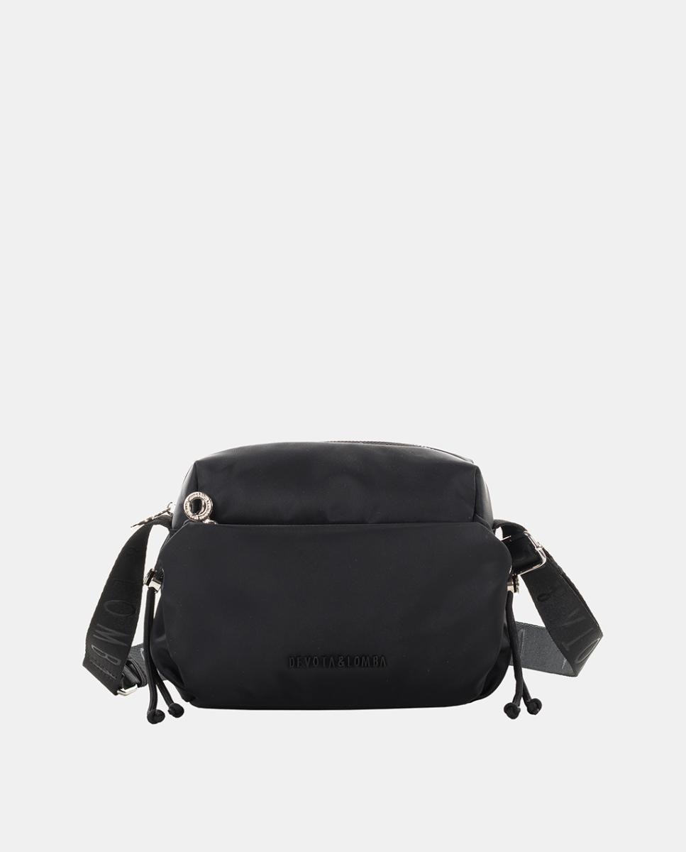 Bandolera pequeña con cinta ajustable - Devota & Lomba - Negro Negro-1