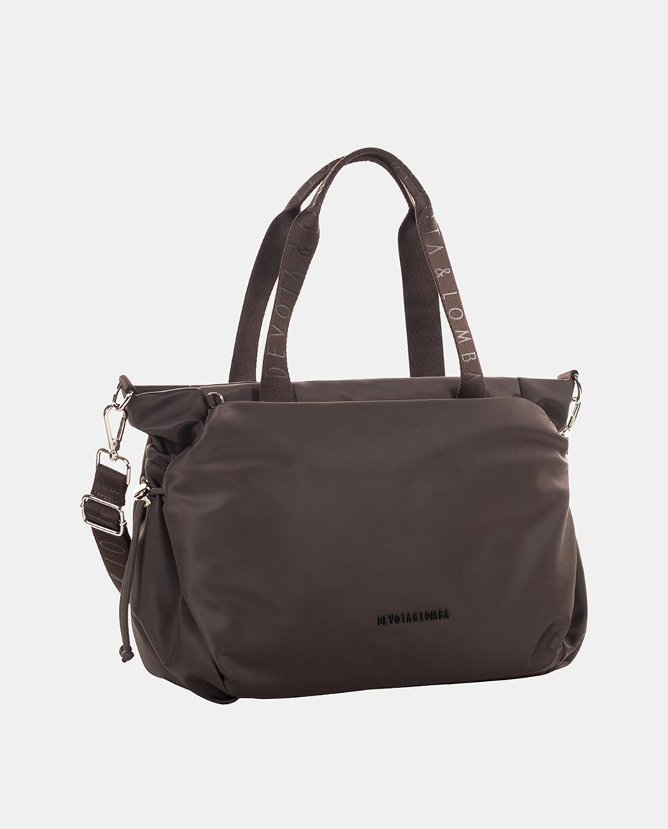 Bolso bandolera grande - Devota & Lomba - Marrón chocolate Marrón chocolate-2