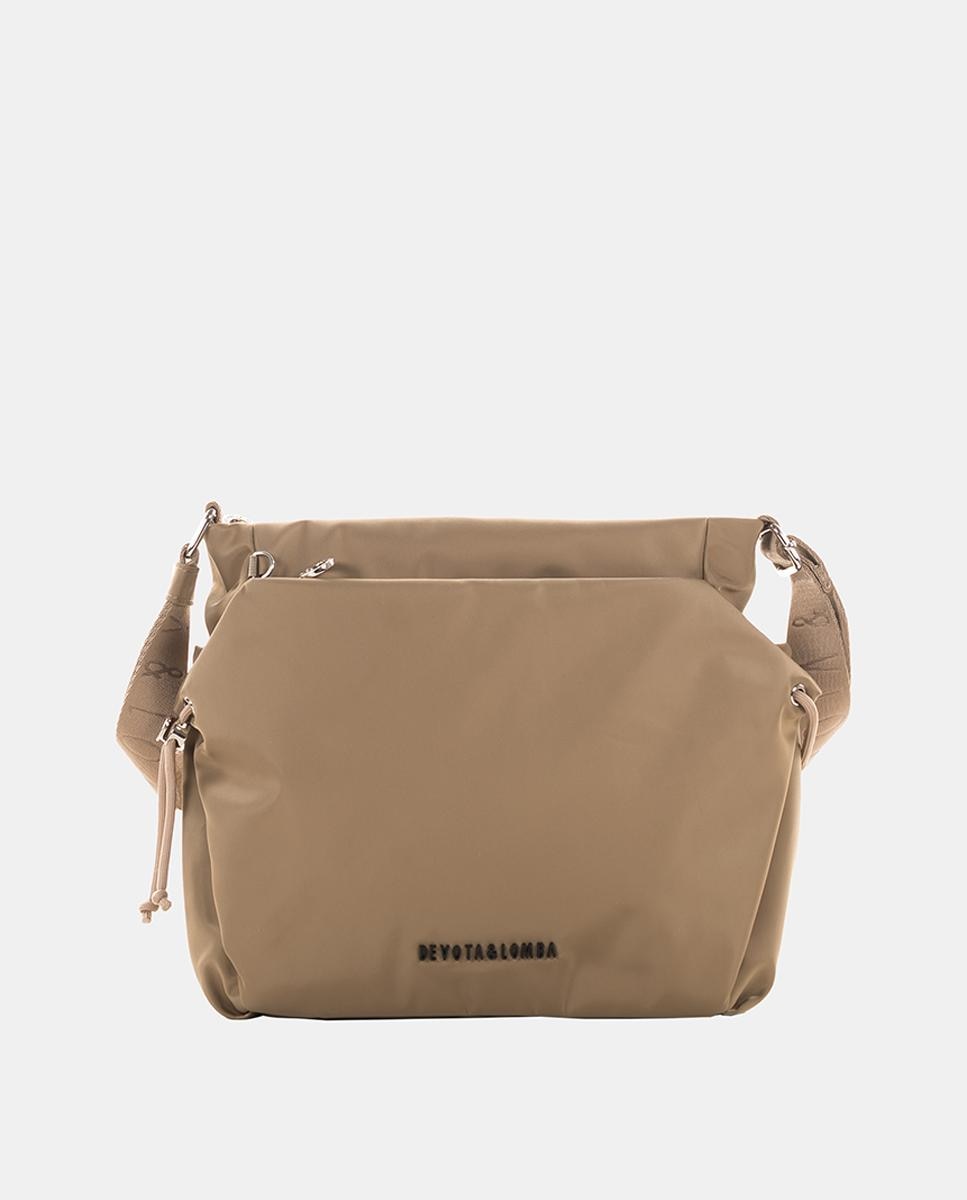Imagen 0 de Bandolera mediana con cinta ajustable Beige