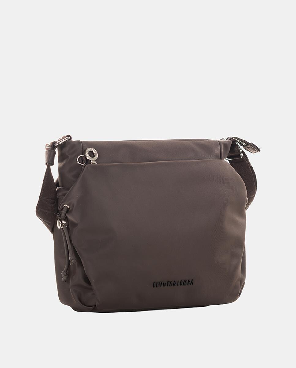 Bandolera mediana con cinta ajustable - Devota & Lomba - Marrón chocolate Marrón chocolate-2