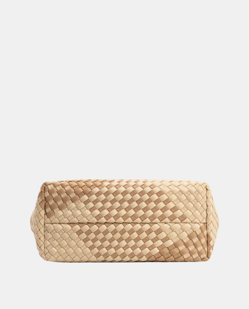 Bolso bandolera de neopreno trenzado con asa larga - Verb to do - Beige Beige-5