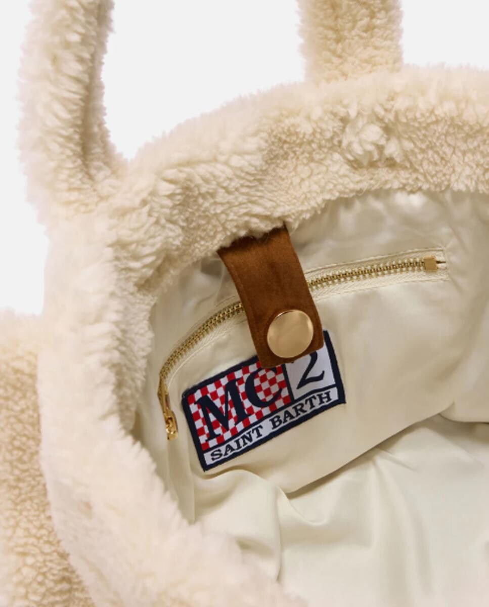 Mala Grande sem Estrutura e com Alça de Tiracolo Desmontável Branco-4