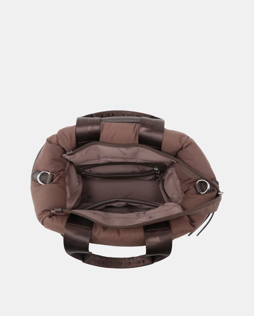 Mala de Nylon Castanho-4