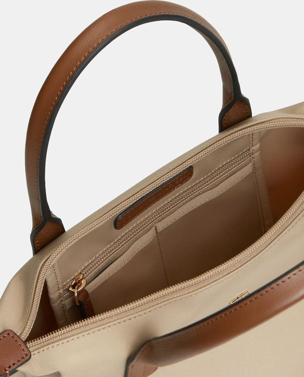 Mala Tipo Tote Mini - Bege Bege-3