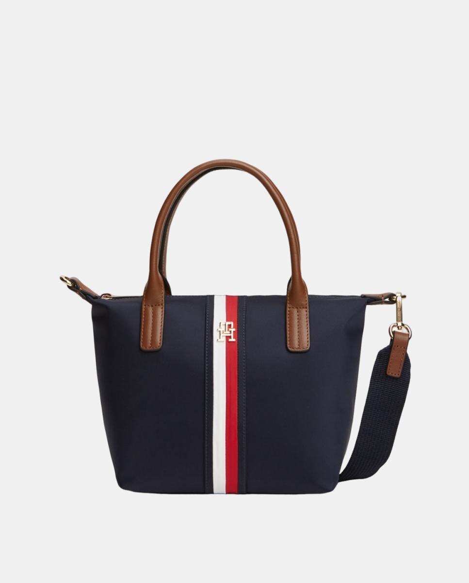 Imagem 0 de Mala Tipo Tote Mini com Detalhe da Marca - Azul-Marinho