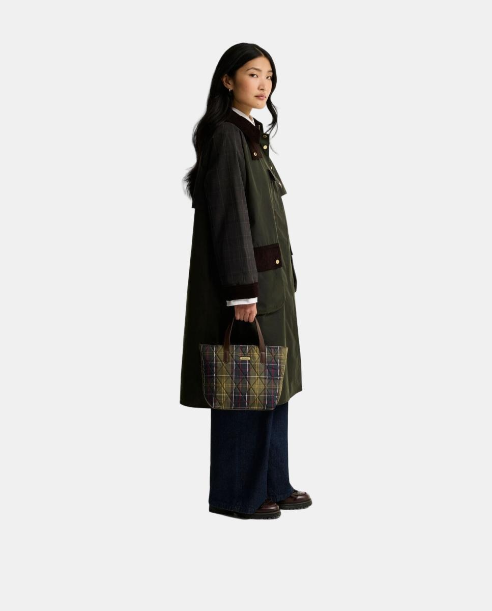 Bolso de hombro de tartan - Barbour - Verde Verde-2