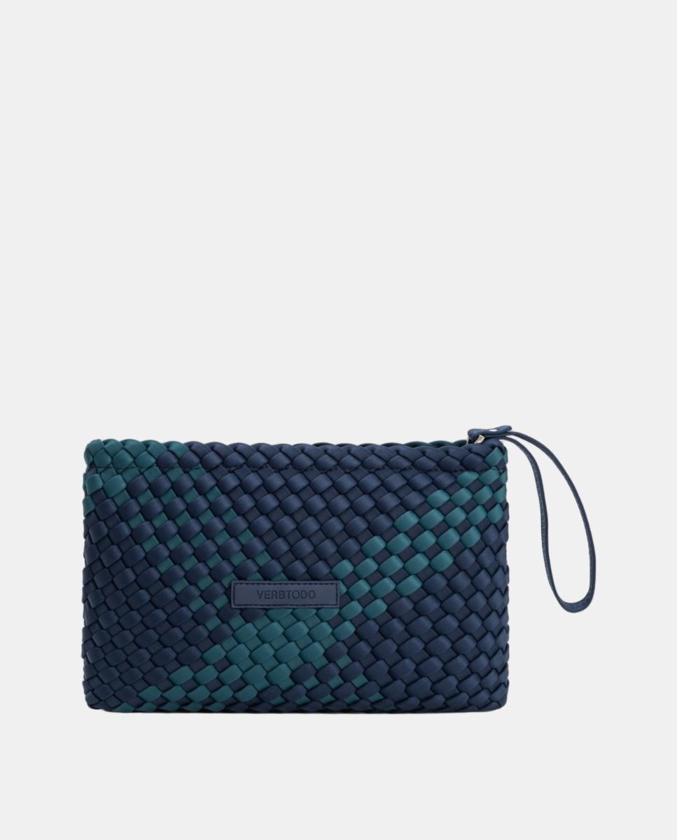 Bolos de mano de neopreno trenzado con asa corta - Verb to do - Azul marino Azul marino-3