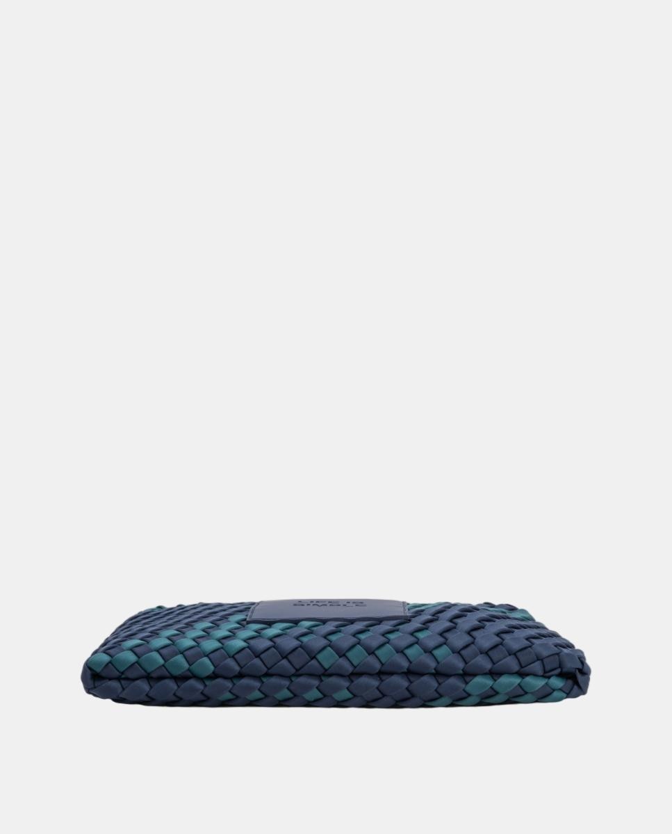 Bolos de mano de neopreno trenzado con asa corta - Verb to do - Azul marino Azul marino-5