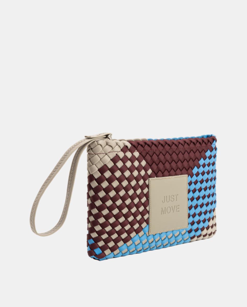 Bolso bandolera de neopreno trenzado con asa larga - Verb to do - Multicolor Multicolor-2