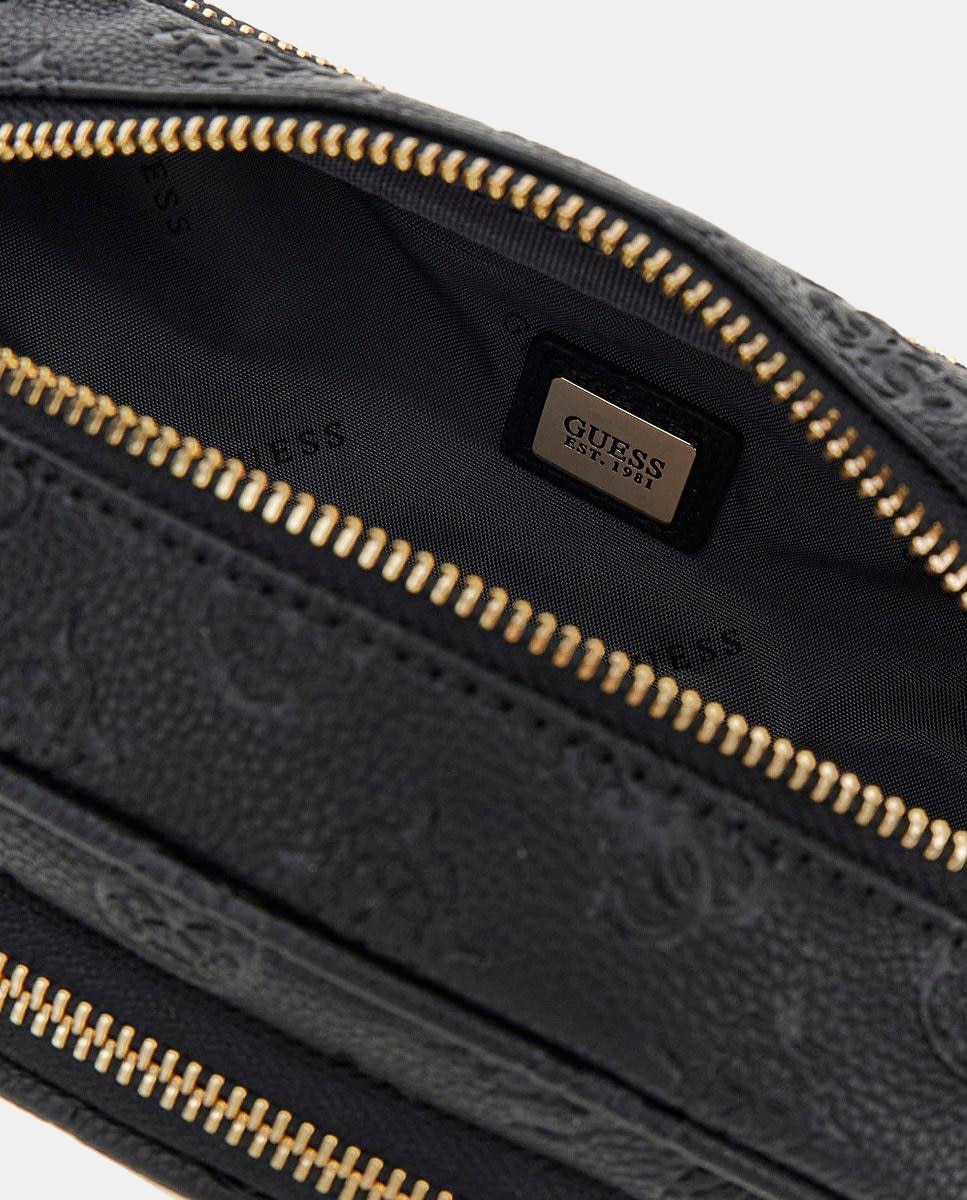 Bolsa de Cintura com Fecho de Correr Preto-2
