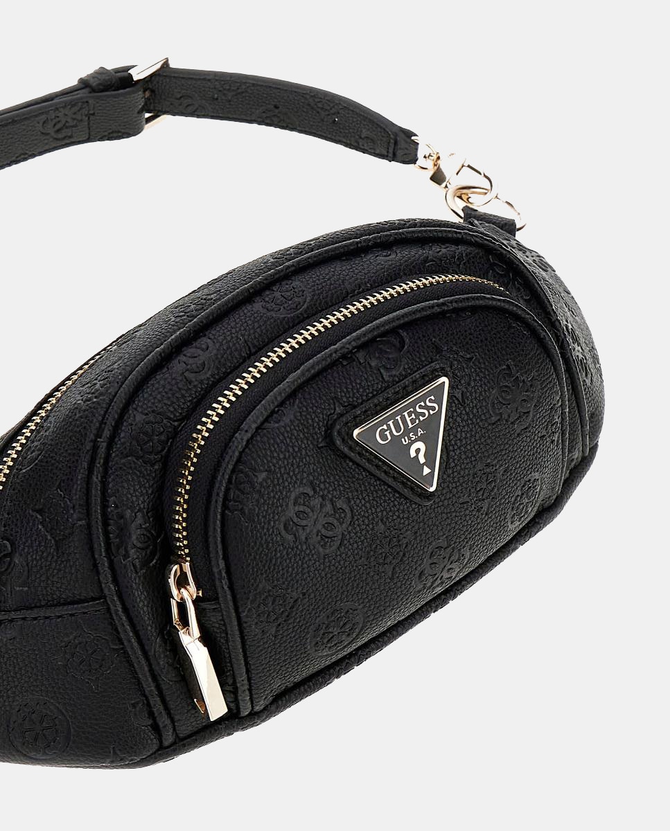 Bolsa de Cintura com Fecho de Correr Preto-3