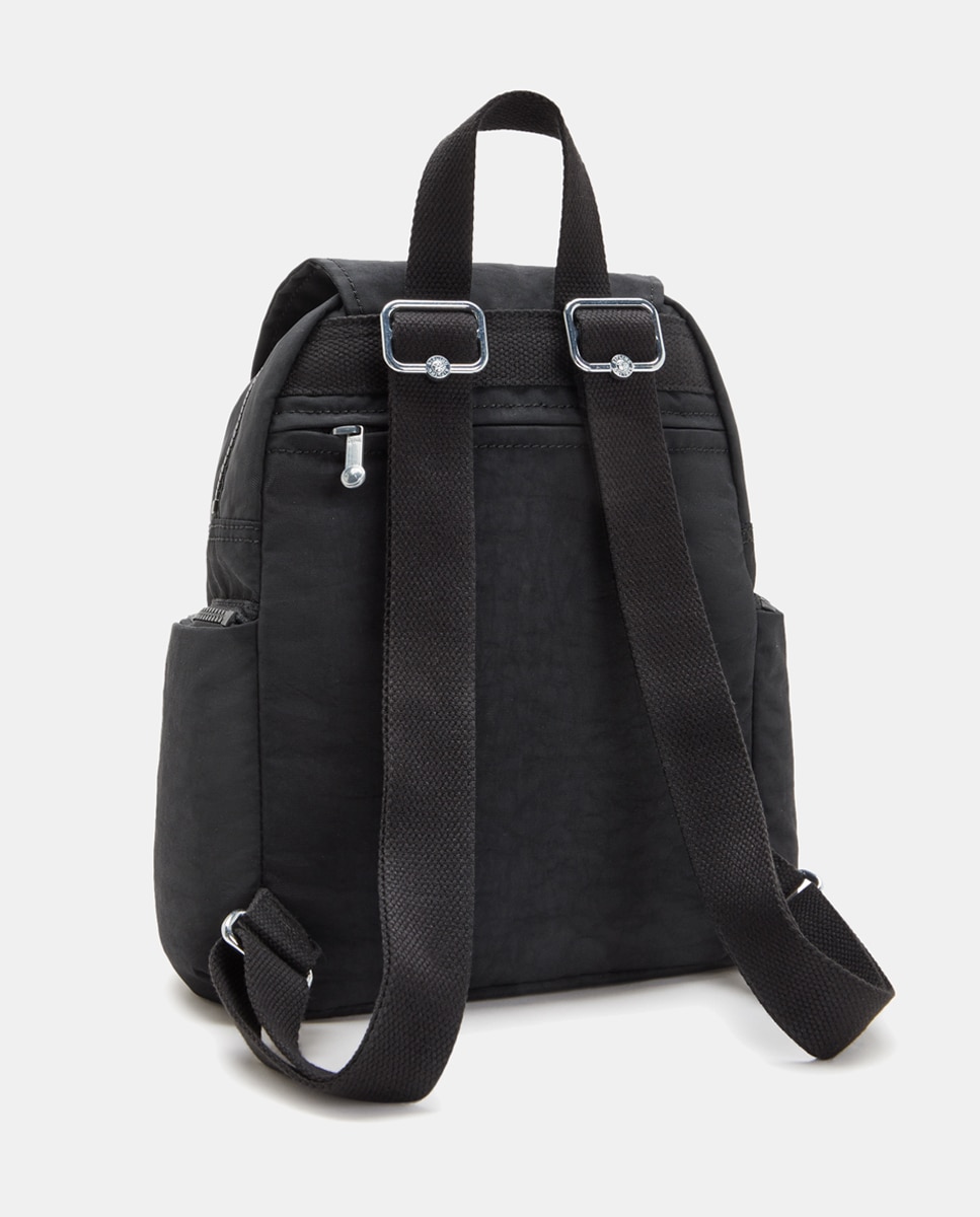 Mochila Mini com Bolsos e Correias Ajustáveis Preto-5