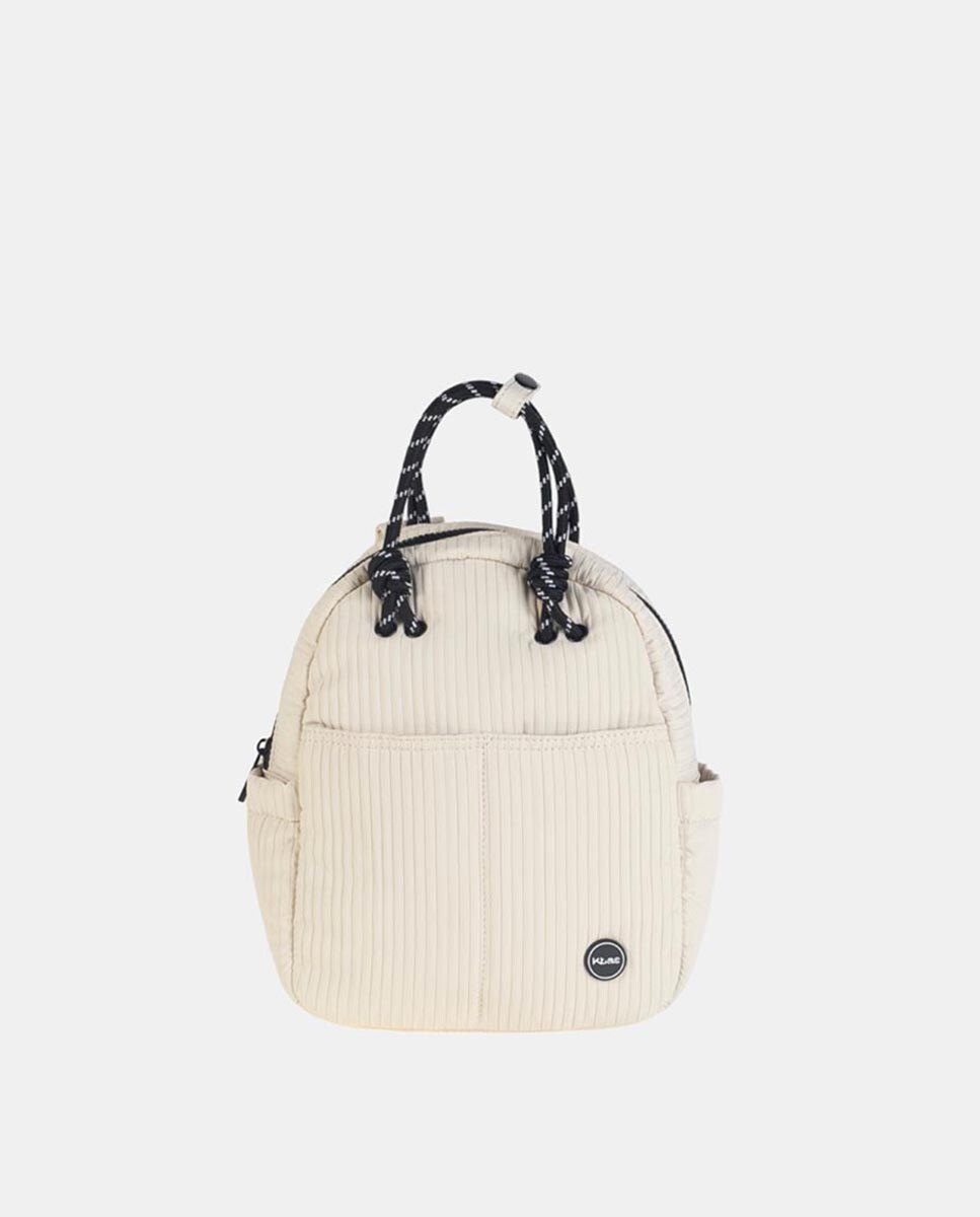 Mochila com Bolsos à Frente Bege-1