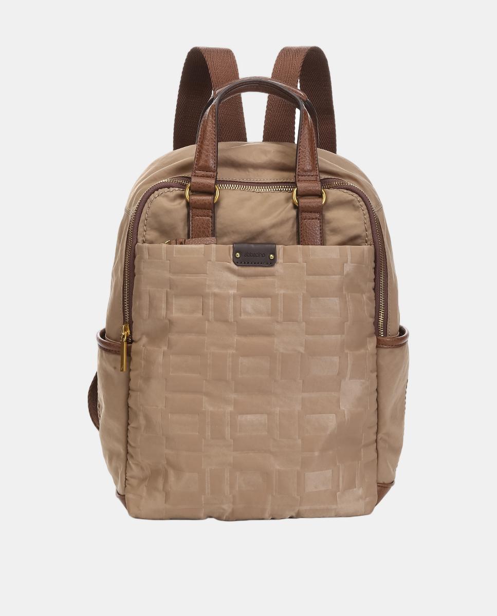 Mochila Freedom em Nylon Reciclado Camel-1