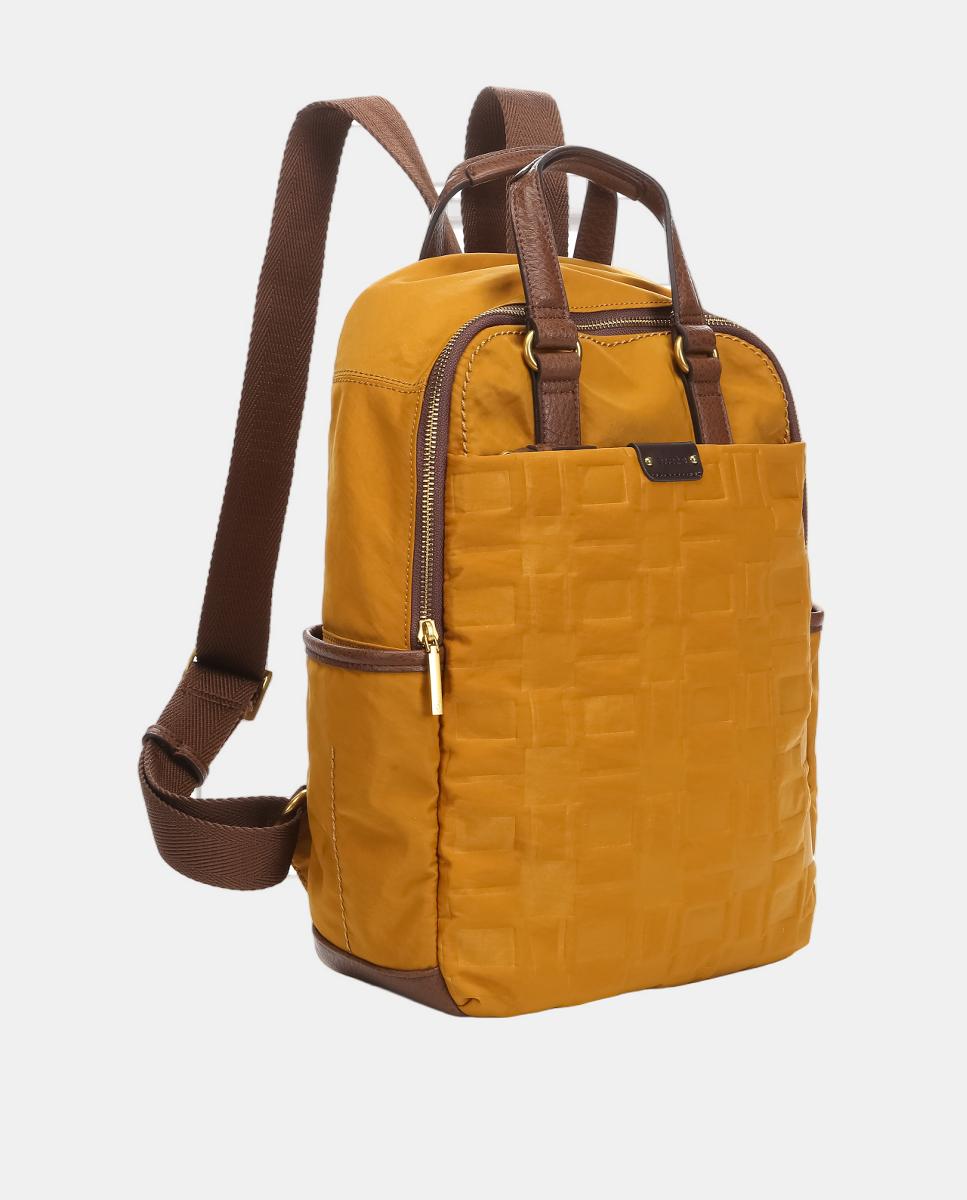 Mochila Freedom em Nylon Reciclado Mostarda-2