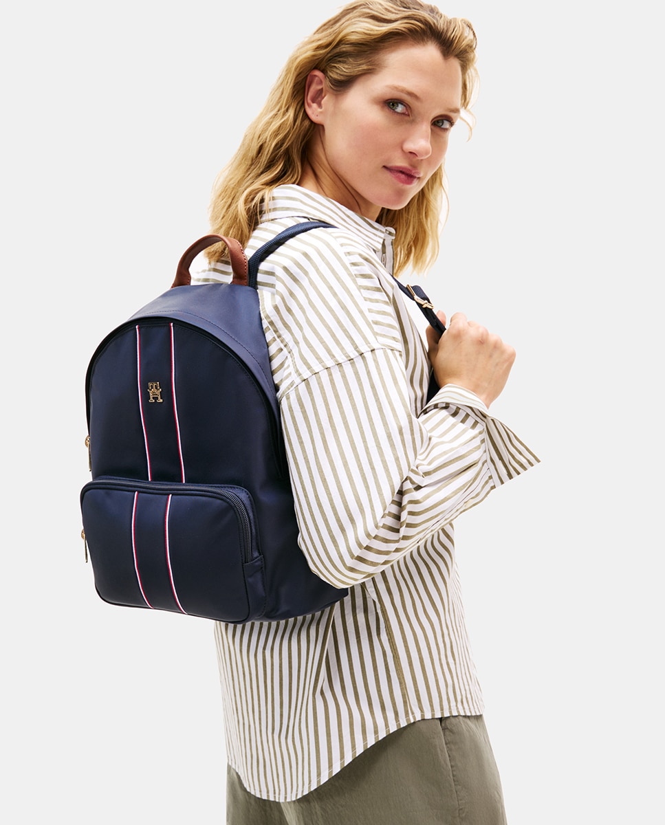 Mochila com Logótipo - Azul-Marinho Azul-marinho-4