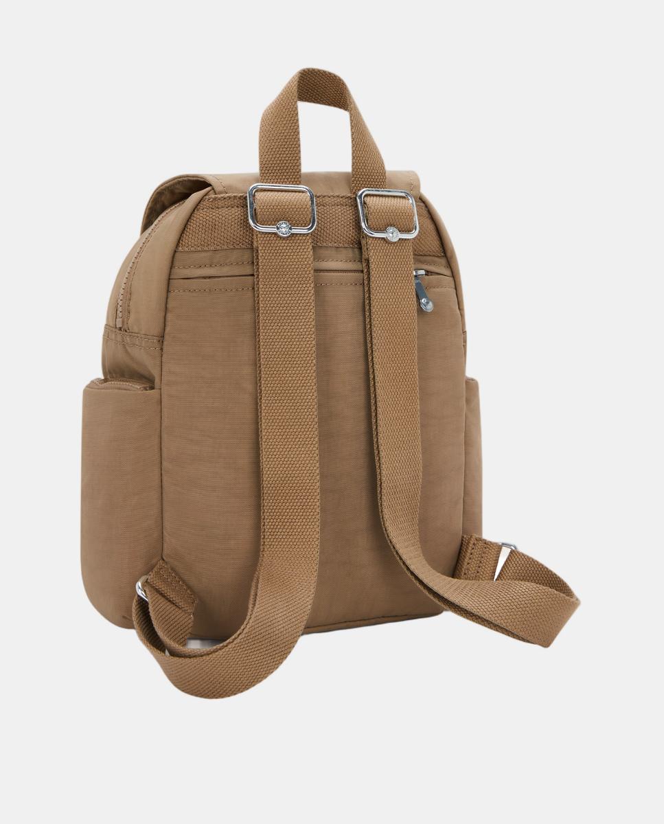 Mochila Mini com Bolsos e Correias Ajustáveis Camel-2